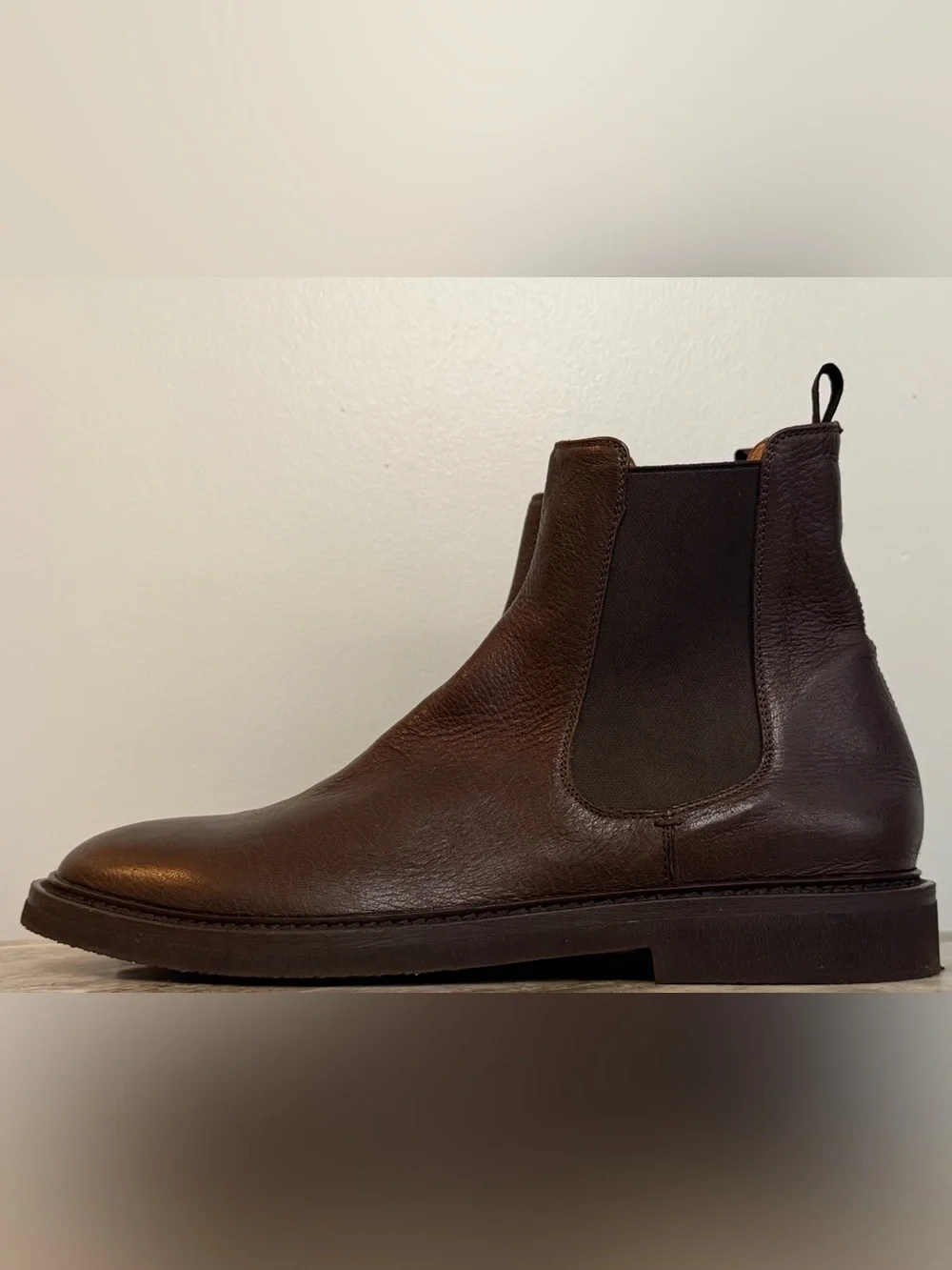 OFFICINE CREATIVE Hopkins Flexi Chelsea Boots Brown Leather Ankle 46 /13 US